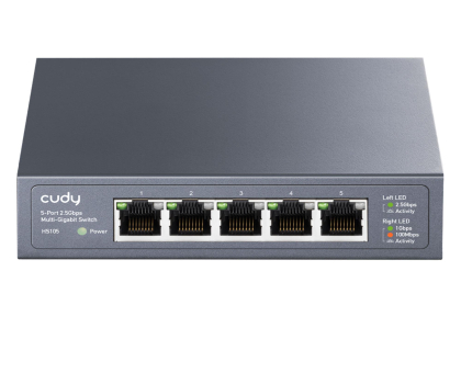Switch CUDY 5p HS105 (5x10/100/1000/2500Mbit)